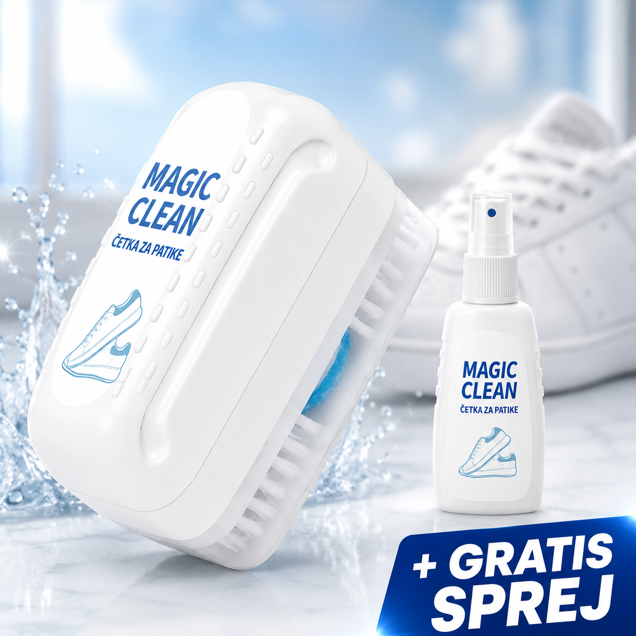 Magic Clean četka za obuću + GRATIS sprej