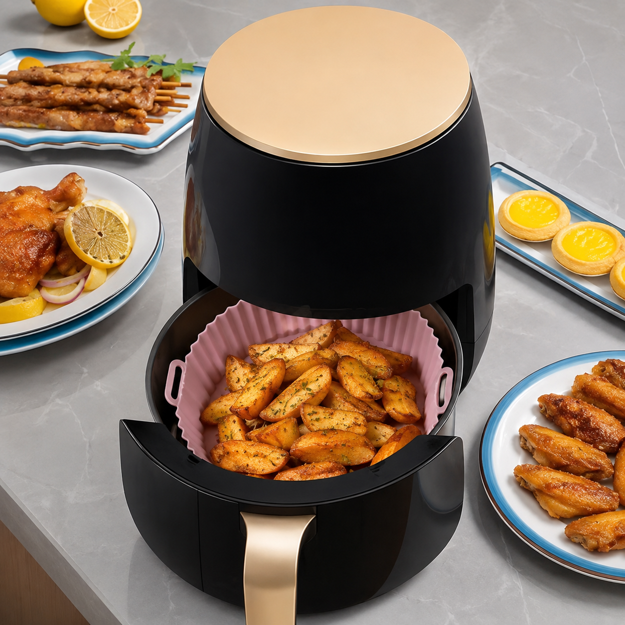 Silikonska posuda za Air Fryer 1+1 GRATIS
