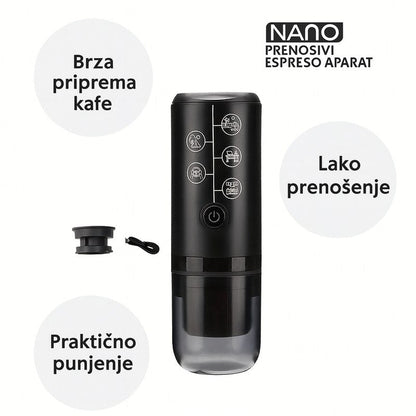 Nano Prenosivi Espreso Aparat