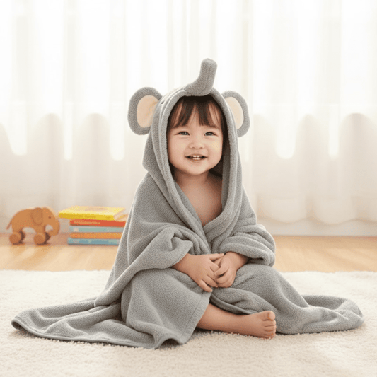 Bademantil u obliku slona za decu - Na Klik