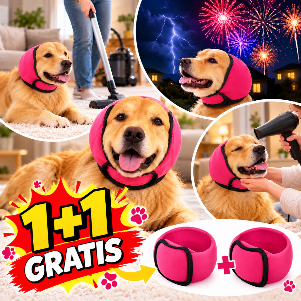 DogCalm Pro – Traka za smirenje i zaštitu ušiju pasa 1+1 GRATIS - Na Klik