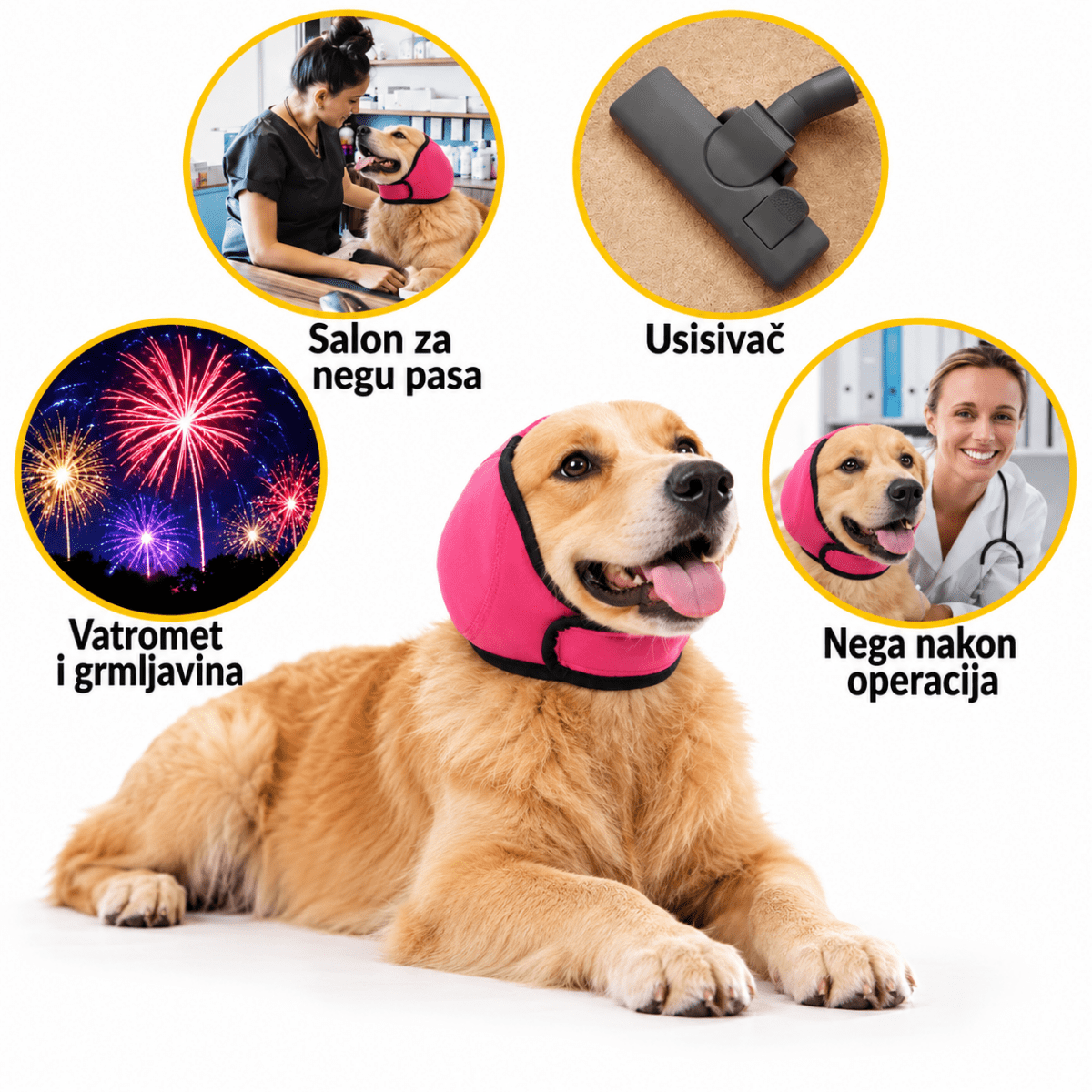 DogCalm Pro – Traka za smirenje i zaštitu ušiju pasa 1+1 GRATIS - Na Klik