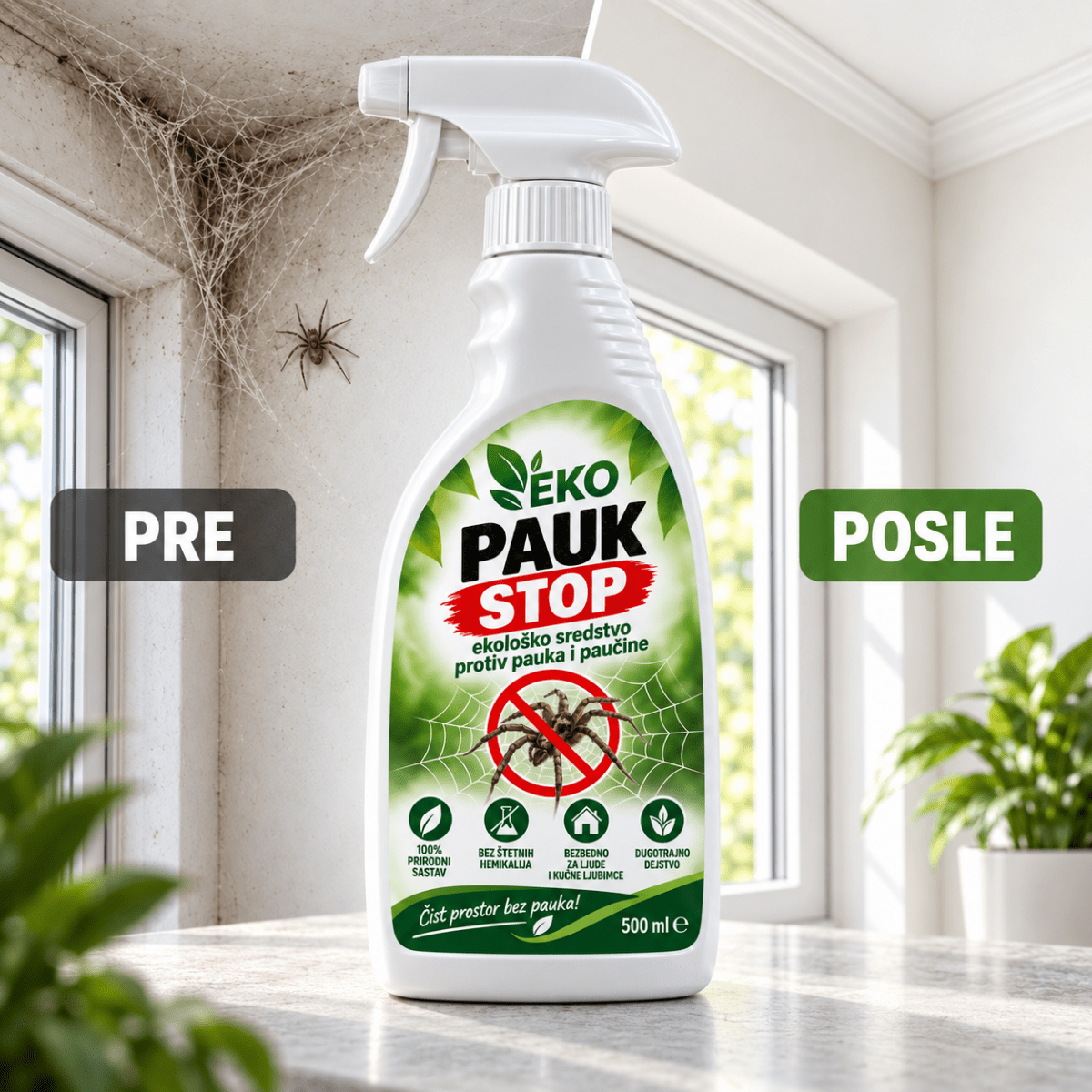 Ekopauk stop sredstvo protiv pauka i paučine - Na Klik