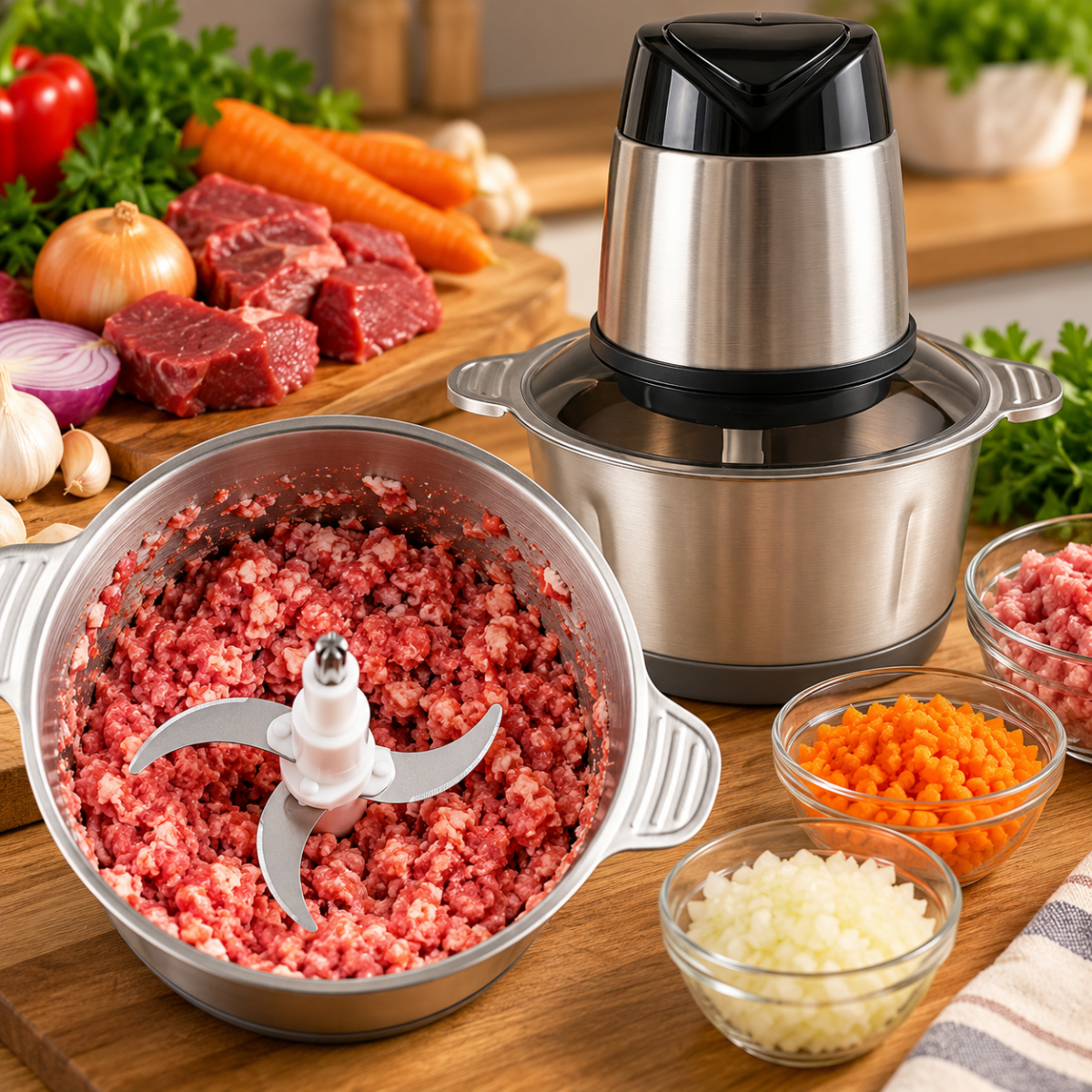 Električni secko za meso i povrće od nerđajućeg čelika - Na Klik