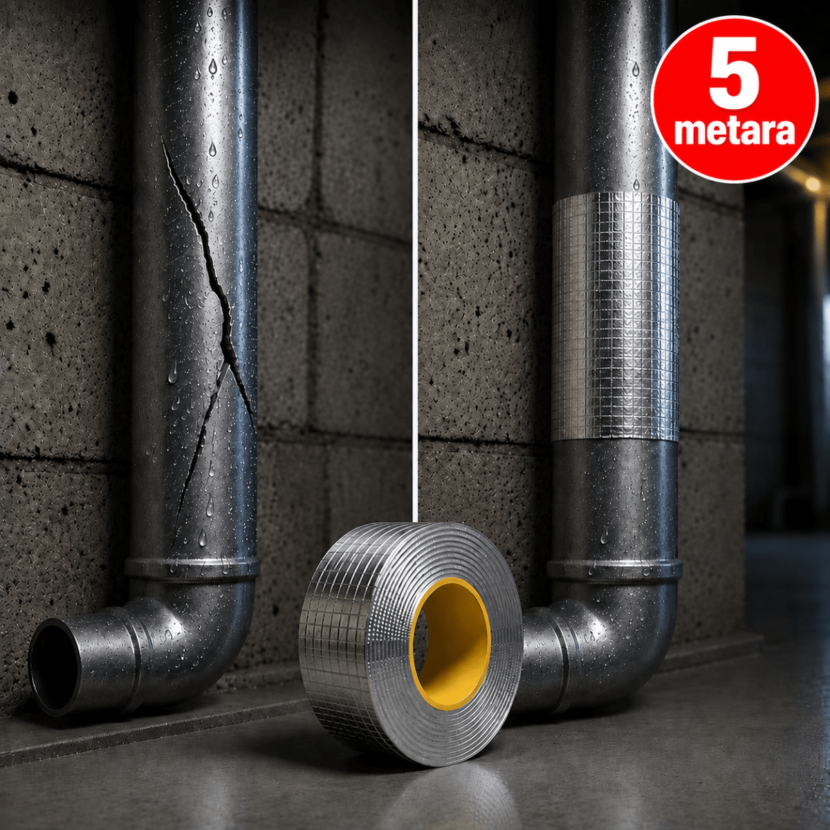 Flex aluminijumska lepak traka (5 metara) - Na Klik