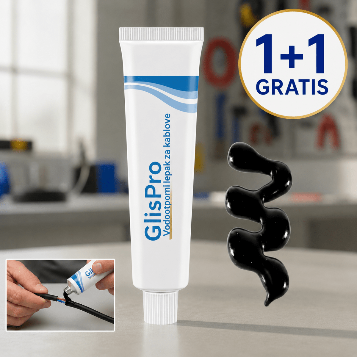 GlisPro Vodootporni lepak za kablove 1+1 GRATIS - Na Klik