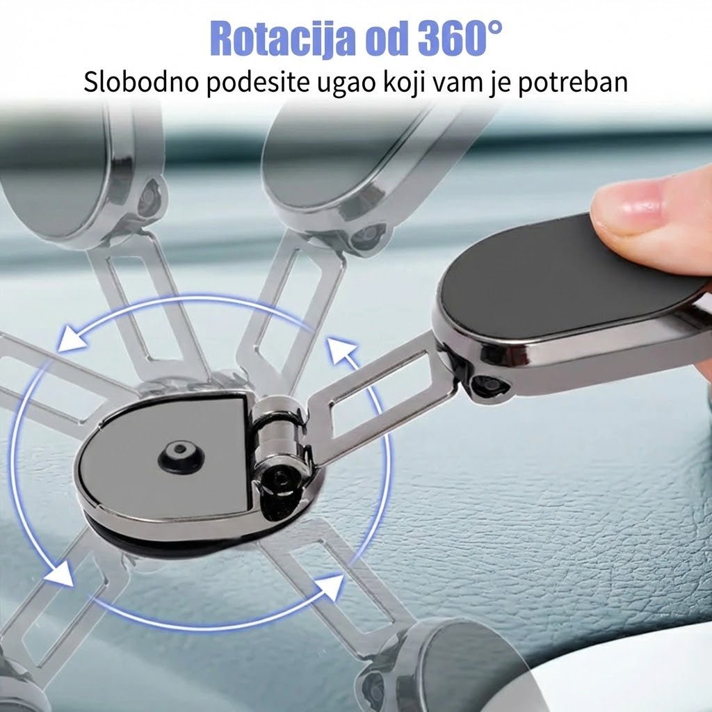 Holder360° FoldableHolder – Sklopivi metalni magnetni držač telefona za automobil - Na Klik