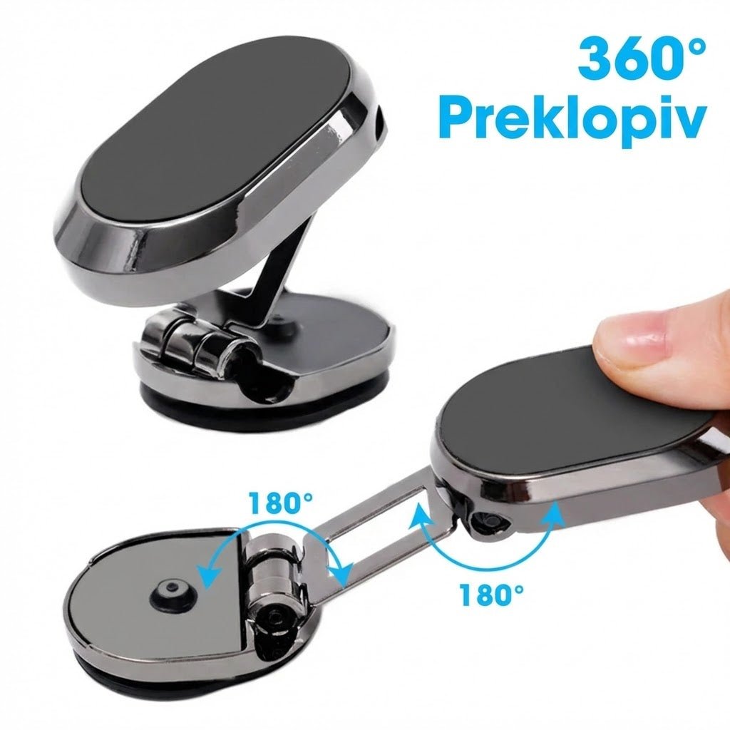Holder360° FoldableHolder – Sklopivi metalni magnetni držač telefona za automobil - Na Klik