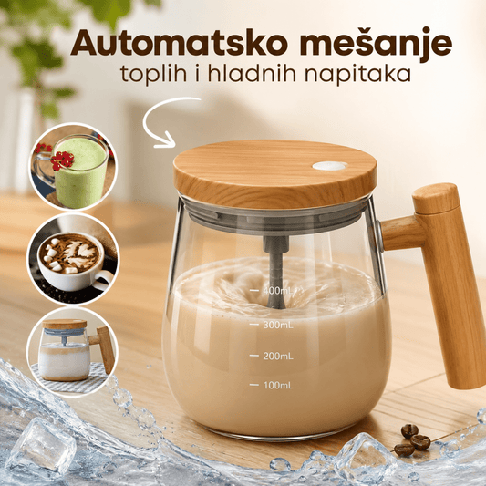 MixCup USB — Samomešajuća Staklena Šolja - Na Klik