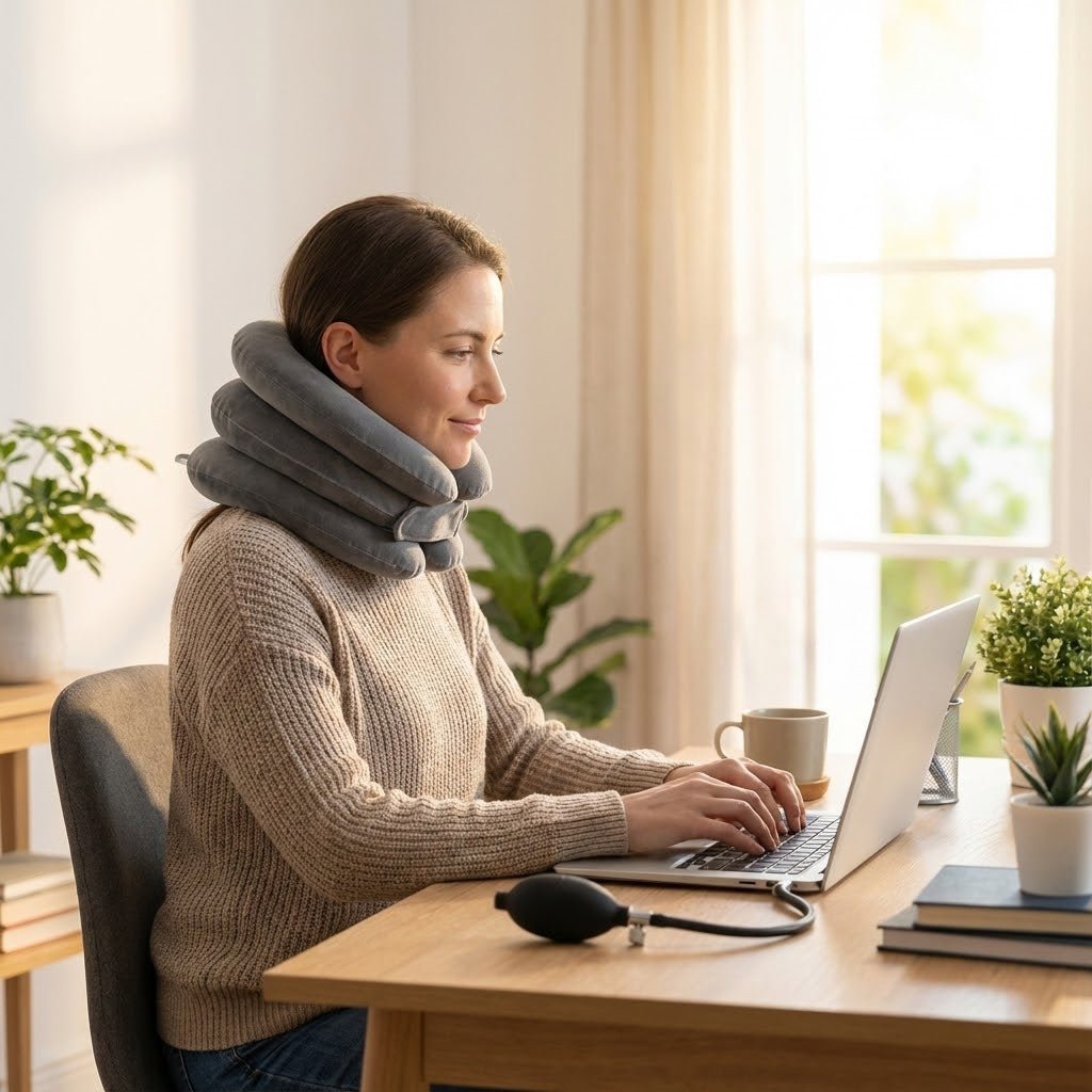 NeckZen™ Pro - Trakcioni Jastuk za Oslobađanje Bola - Na Klik