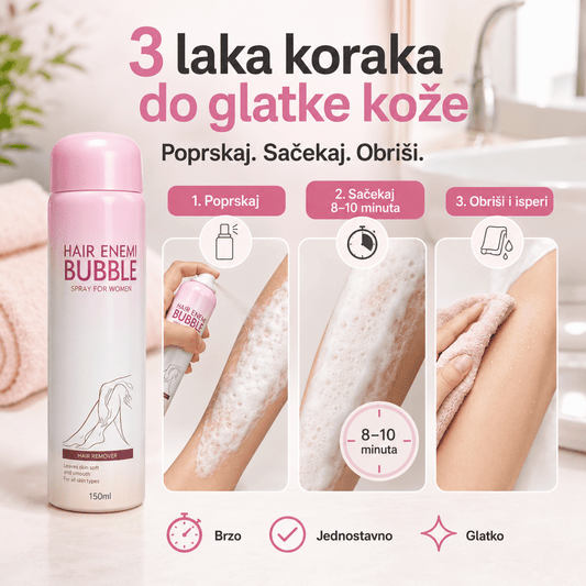 Pena za uklanjanje dlačica bez bola - Na Klik