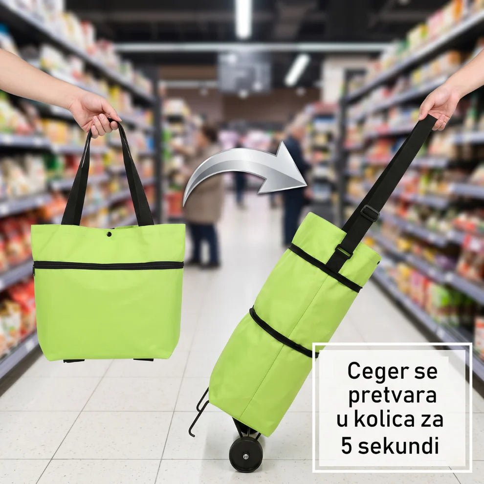 Rasklopiva 2u1 Ceger Torba sa Točkićima - Na Klik