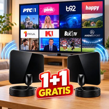 SignalMax Pro- Digitalna TV antena 1+1 GRATIS - Na Klik