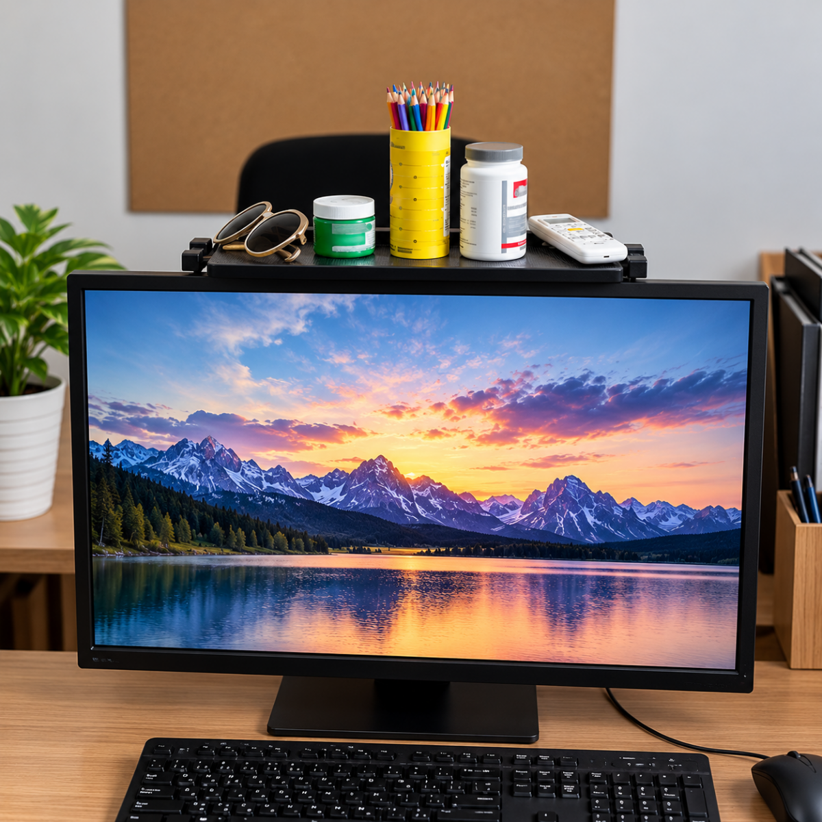 SkyShelf- Polica iznad televizora i monitora 1+1 GRATIS - Na Klik