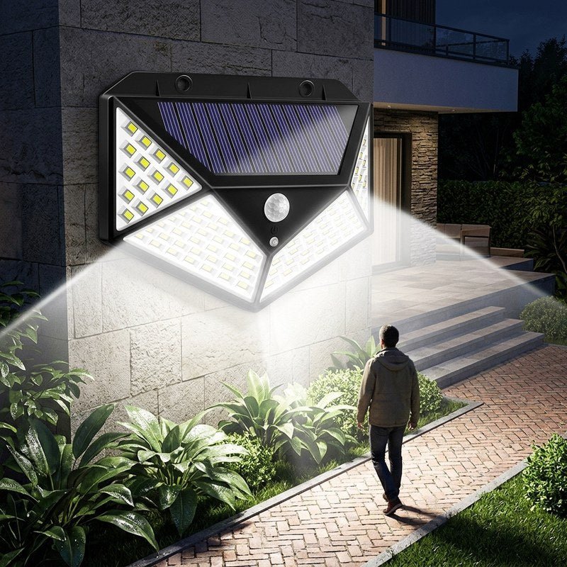 Solarna LED lampa sa 100 LED dioda i širokim osvetljenjem - Na Klik