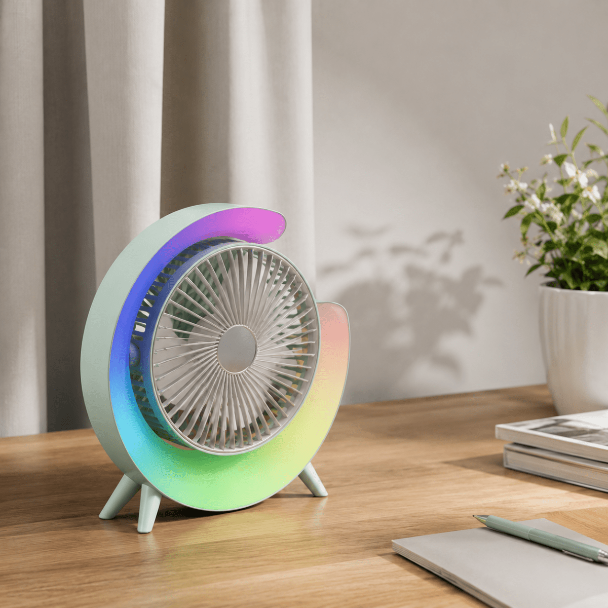 Stoni USB ventilator sa osvetljenjem - Na Klik