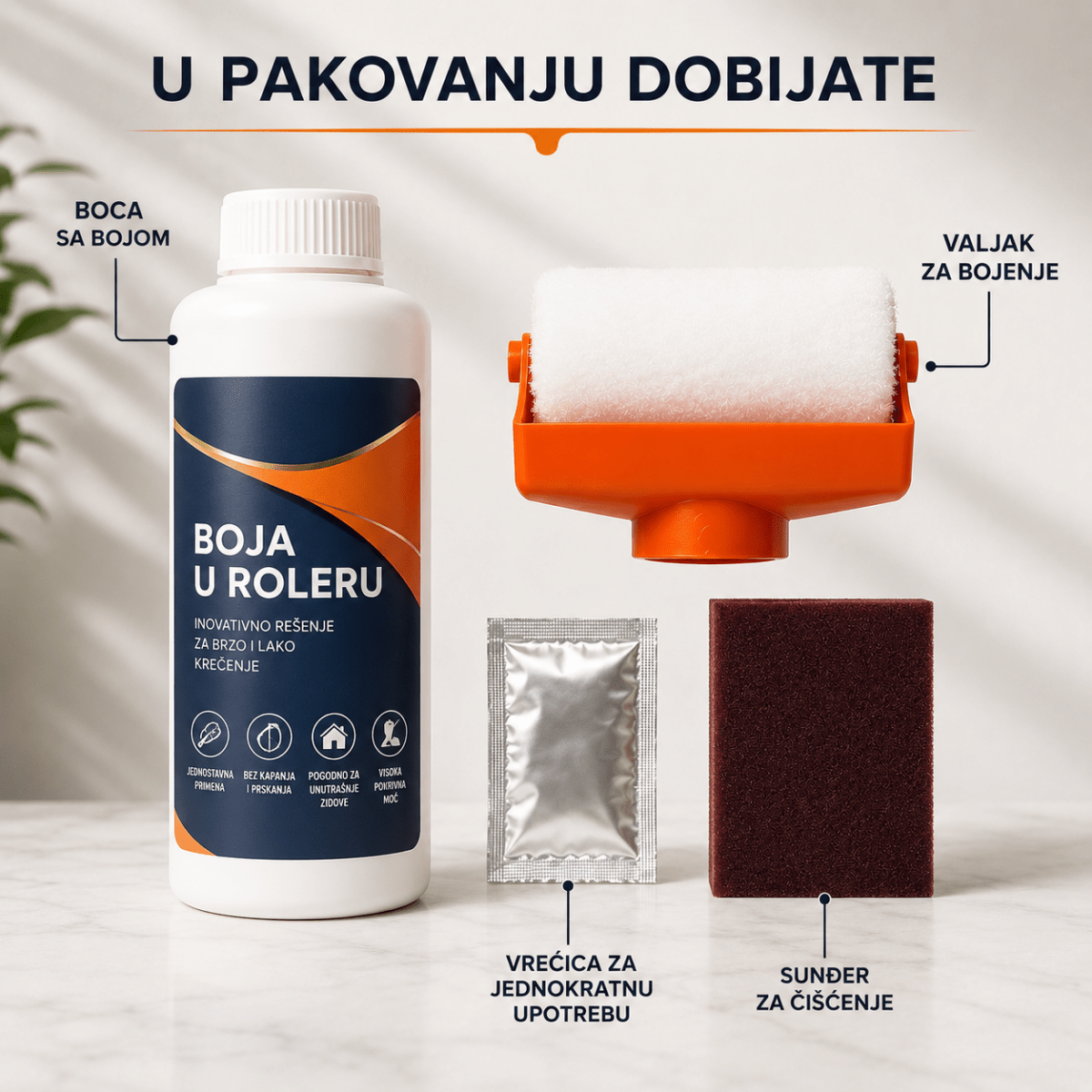 Valjak za brzu popravku oštećenih zidova 1+1 GRATIS - Na Klik