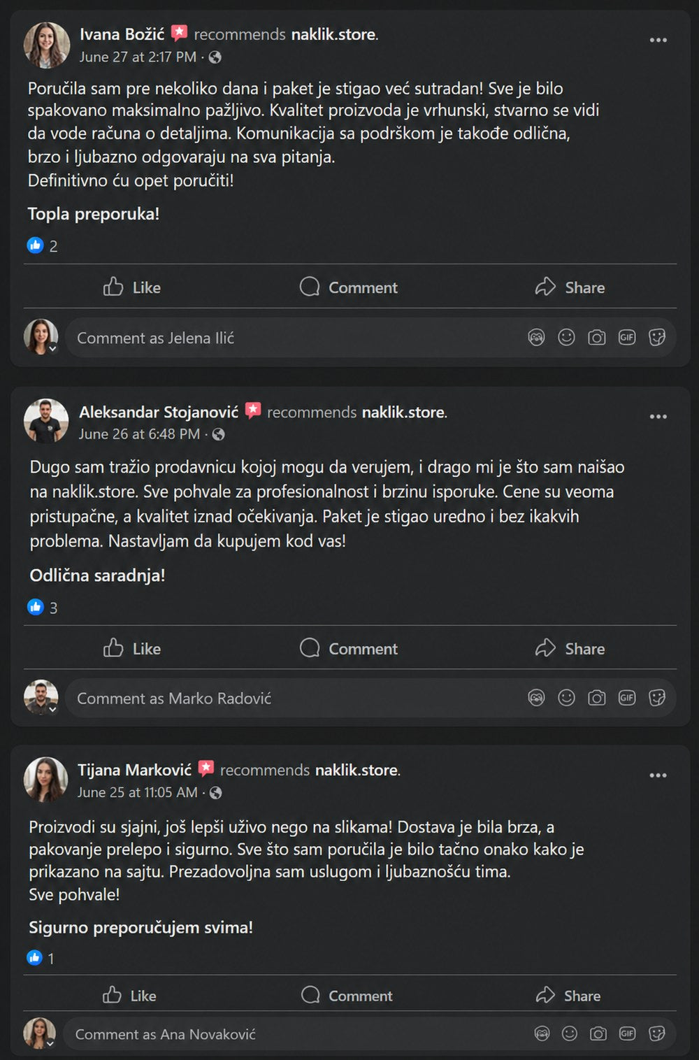Recenzija kupca